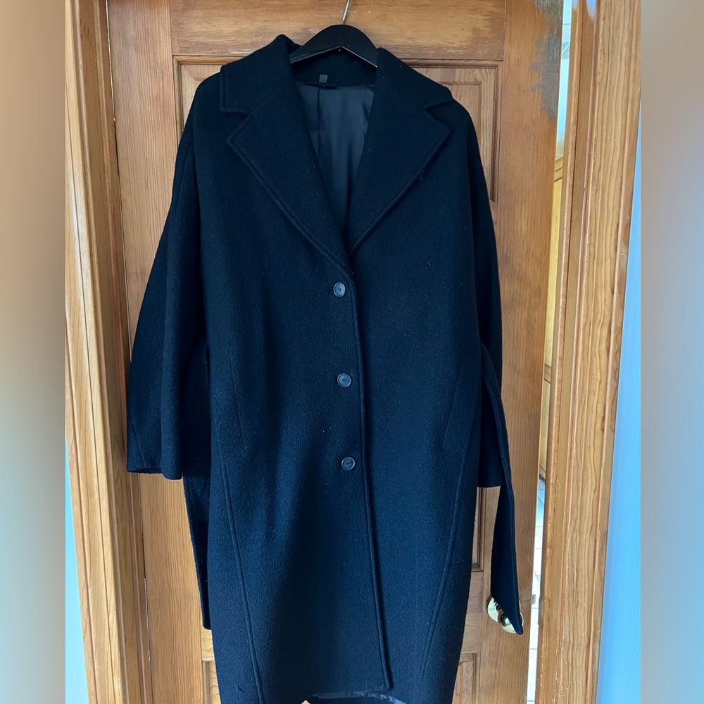 & Other Stories Wool Coat Black NWOT